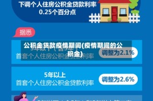 公积金贷款疫情期间(疫情期间的公积金)