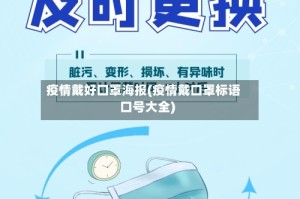 疫情戴好口罩海报(疫情戴口罩标语口号大全)