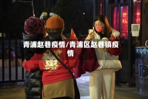 青浦赵巷疫情/青浦区赵巷镇疫情