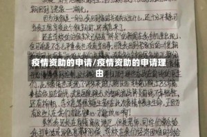 疫情资助的申请/疫情资助的申请理由
