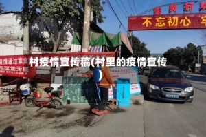 村疫情宣传稿(村里的疫情宣传)