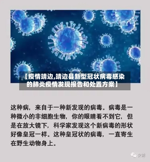 【疫情靖边,靖边县新型冠状病毒感染的肺炎疫情发现报告和处置方案】-第1张图片