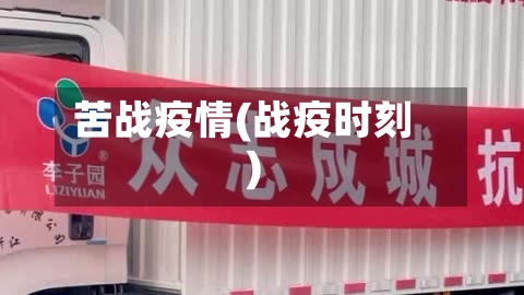 苦战疫情(战疫时刻)-第3张图片