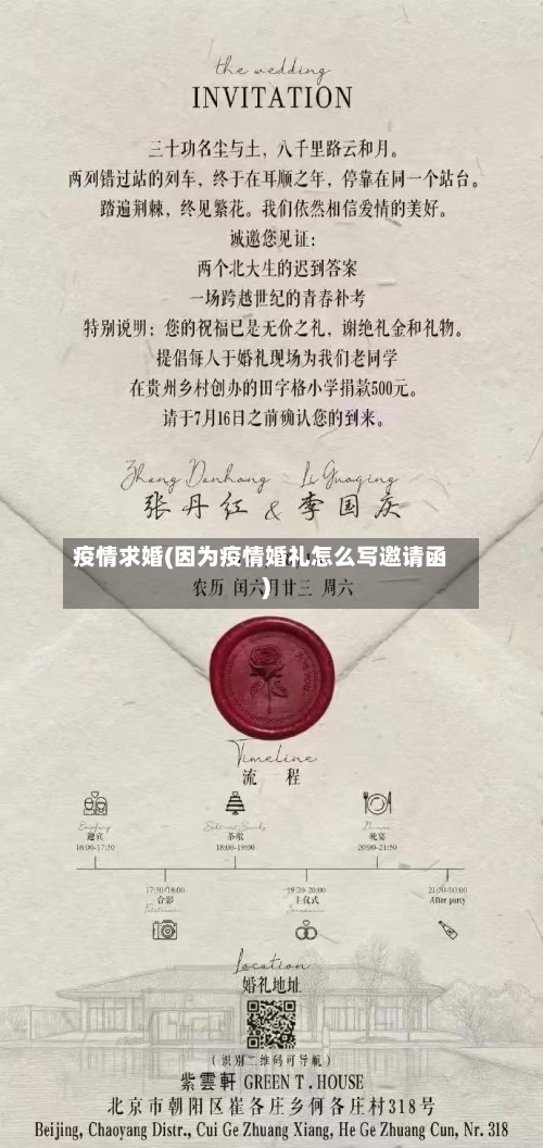 疫情求婚(因为疫情婚礼怎么写邀请函)-第1张图片