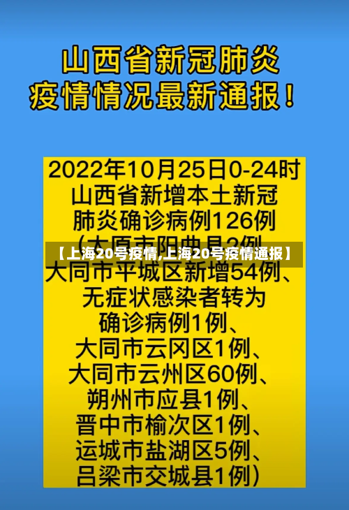 【上海20号疫情,上海20号疫情通报】-第3张图片